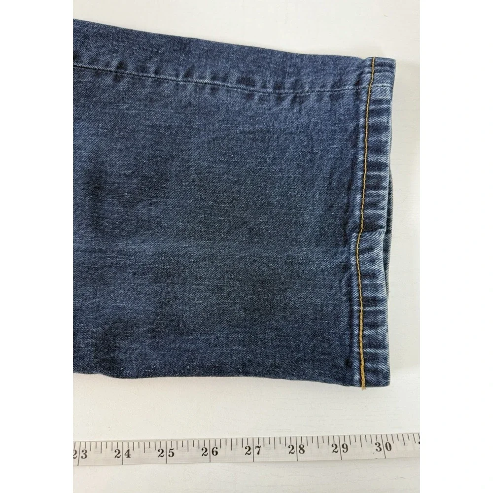 Levis 550 Jeans Mens Size 40x32 Straight Leg DARK Wash‎ Cotton Denim
